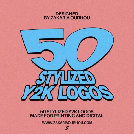 50 Stylized Y2K Logos