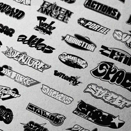 50 Stylized Y2K Logos