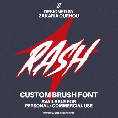 Rash Custom Brush Font