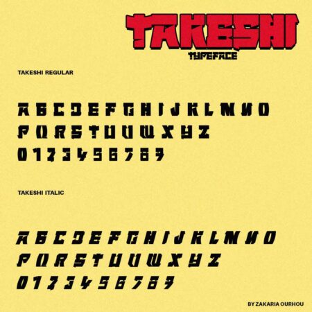 Takeshi Typeface